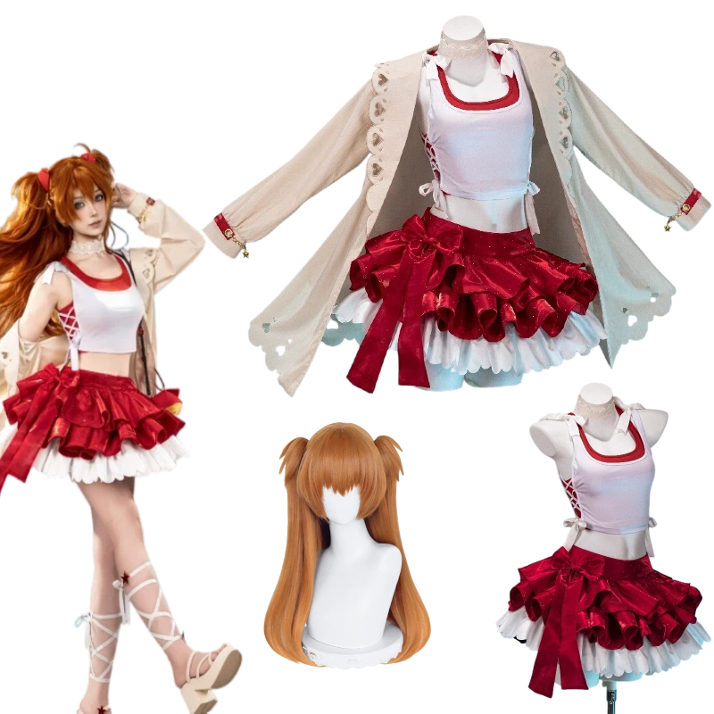 Women'S Red Accessories - Anime Asuka Cosplay Langley Soryu Costume