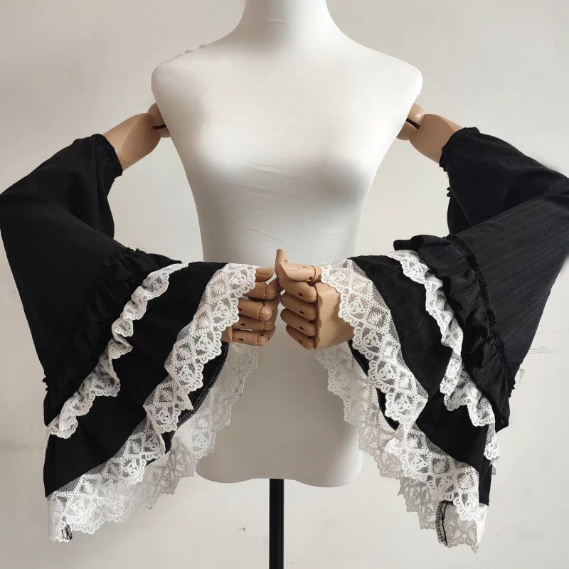 Women'S Victorian Accessories - Gothic Y2k Lolita Cosplay Ruffles Detachable