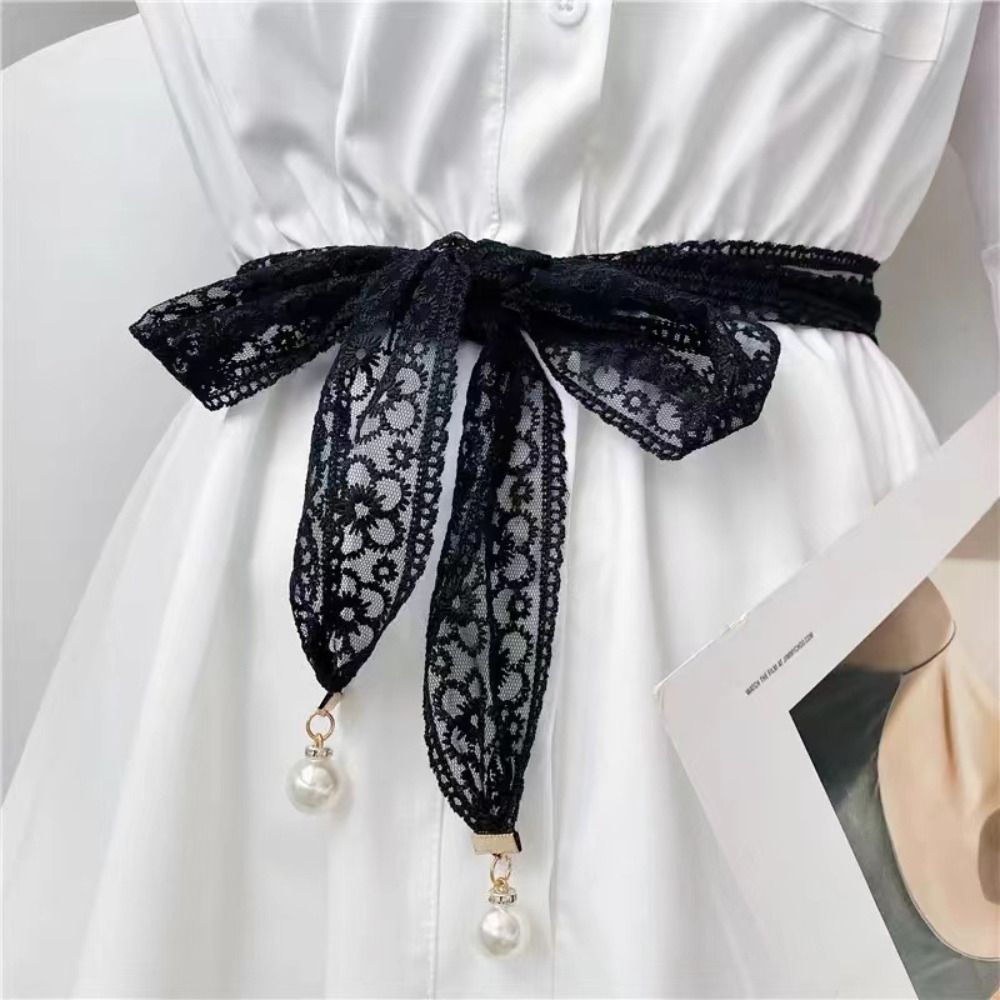 Women Accessories Description - Fashion Sweet Decorative Lace Waist Belts