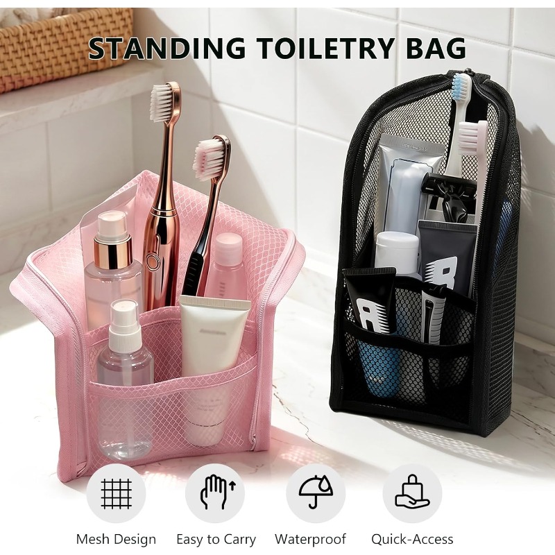 Mesh Toiletry Bag Breathable Q - đánh giá và giá Women Accessories Organizer