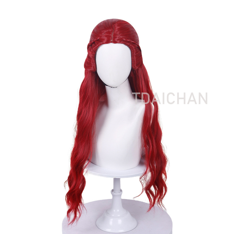 Curly Cosplay Wig Red princess - đánh giá và giá Women'S Red Accessories