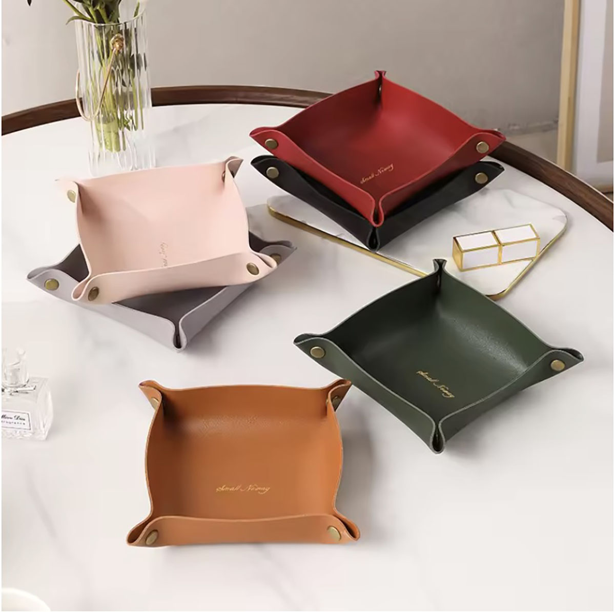Nordic Style Leather Storage T - đánh giá và giá Women Accessories Organizer
