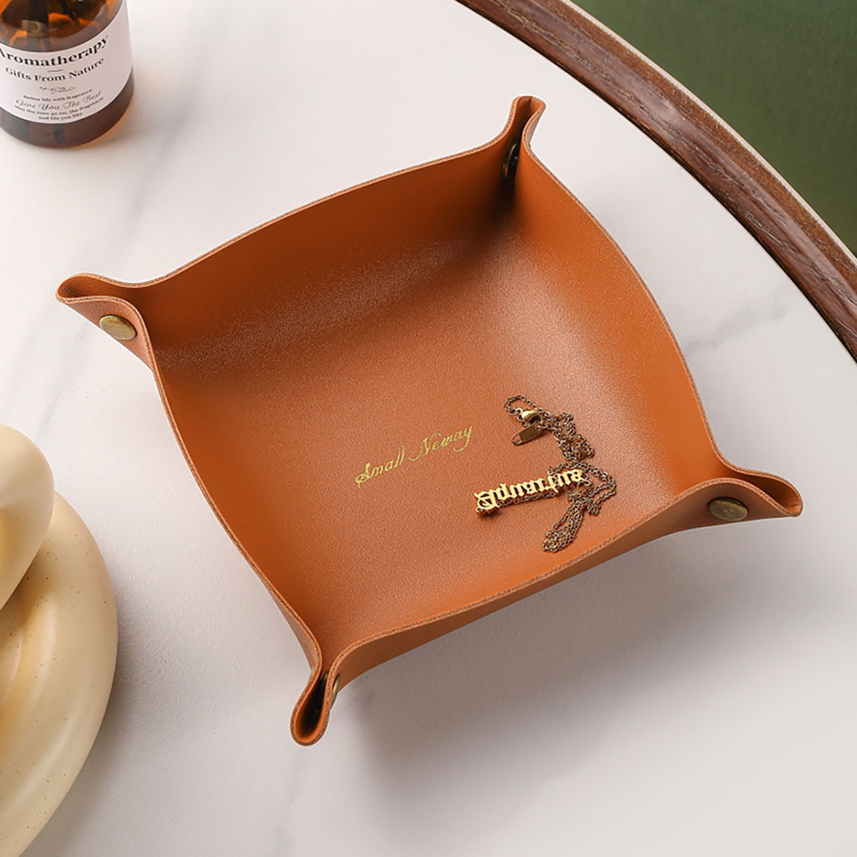 Nordic Style Leather Storage T - đánh giá và giá Women Accessories Organizer