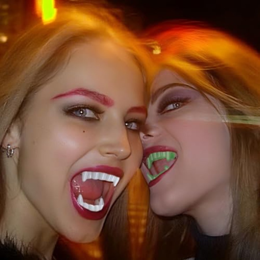 12 Pcs Halloween White Teeth F - đánh giá và giá Women'S Vampire Accessories
