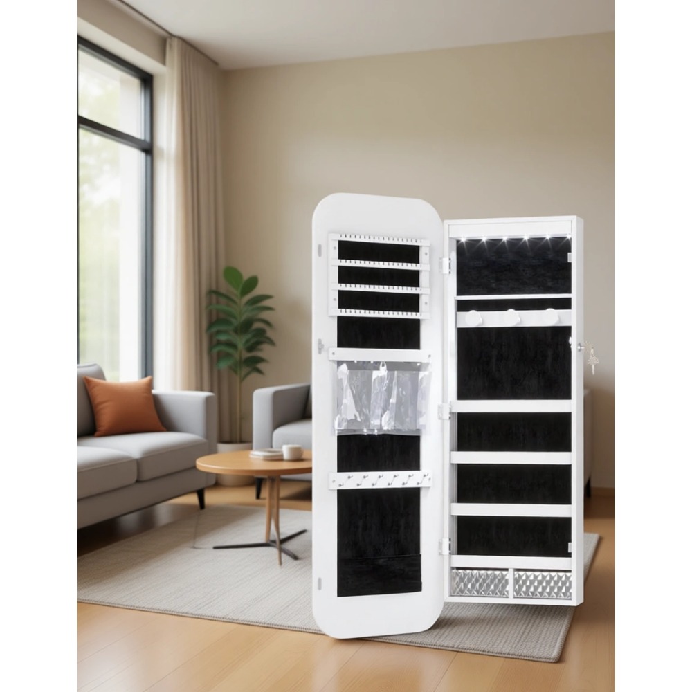 LED Lighted Jewelry Cabinet wi - đánh giá và giá Women Accessories Organizer