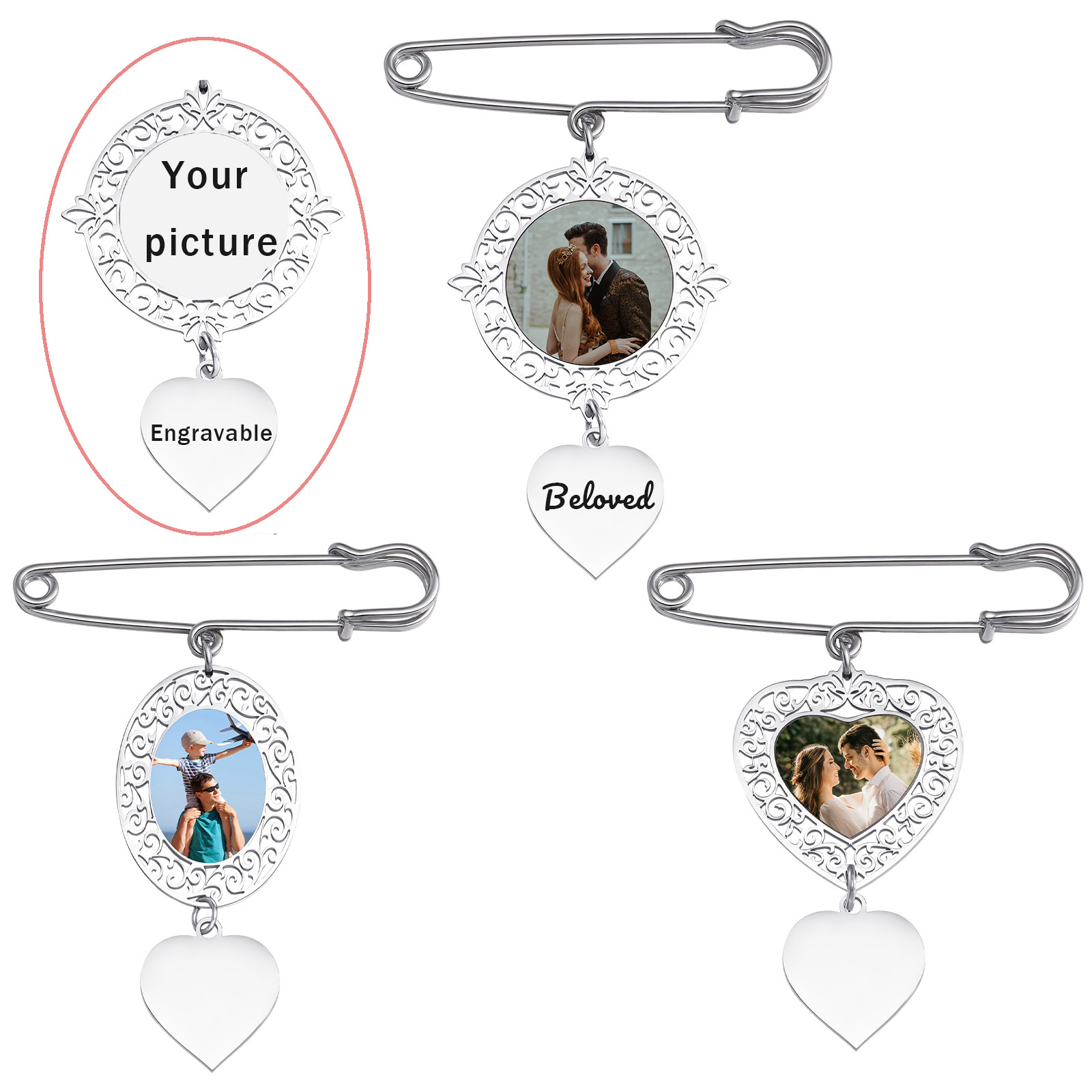 Custom Picture Badge Brooches  - đánh giá và giá Women Accessories Images