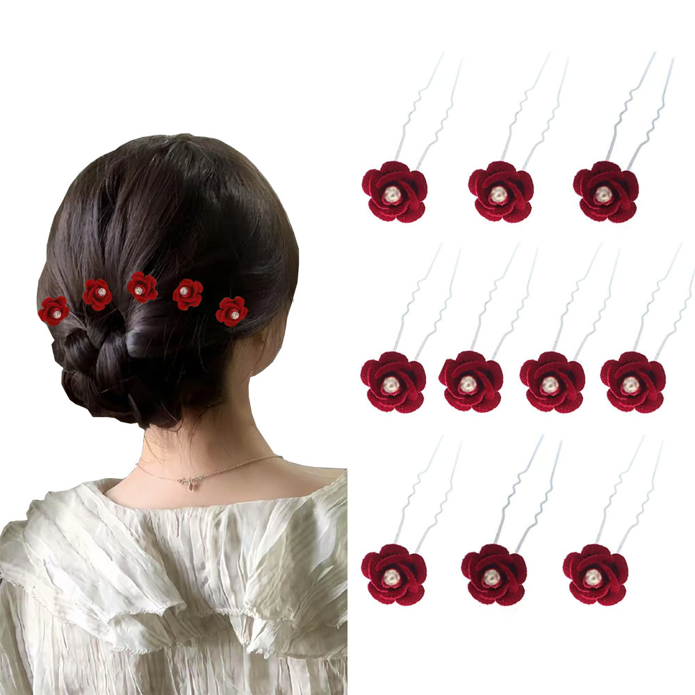 10Pcs Rose Hair Accessories We - đánh giá và giá Women'S Hair Accessories Wedding