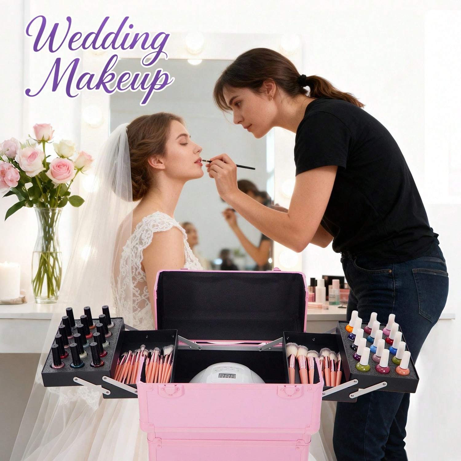 Rolling Makeup Train Case 4 in - đánh giá và giá Women Accessories Organizer