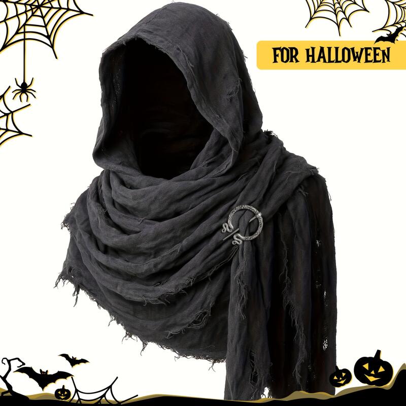 Medieval Hooded Tattered Scarf - đánh giá và giá Women'S Viking Accessories