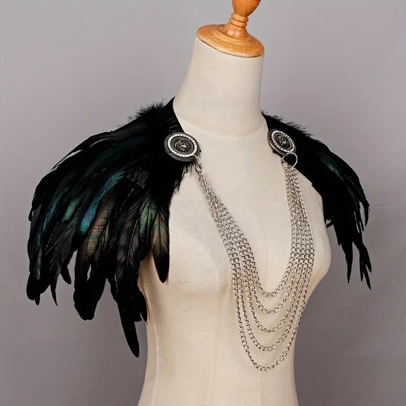 1pcs Viking Style Feather Cape - đánh giá và giá Women'S Viking Accessories