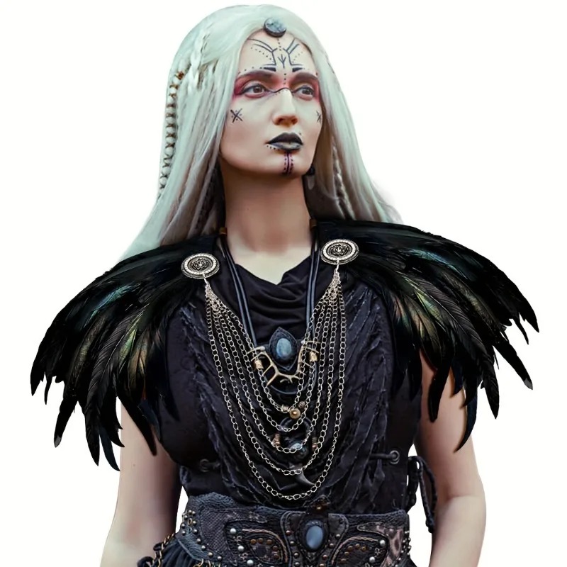 1pcs Viking Style Feather Cape - đánh giá và giá Women'S Viking Accessories