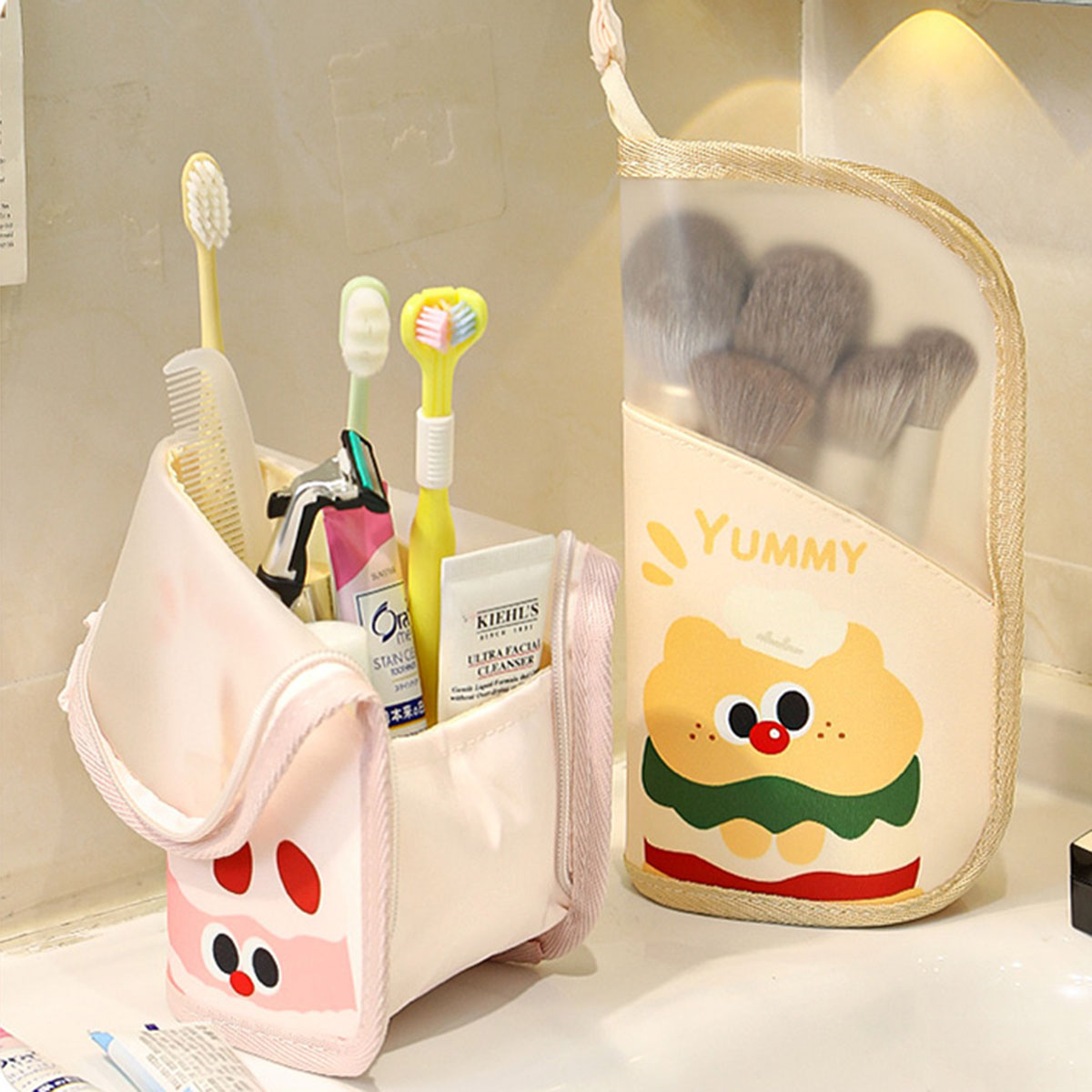 1Pcs Cosmetic Bag Travel Stand - đánh giá và giá Women Accessories Organizer