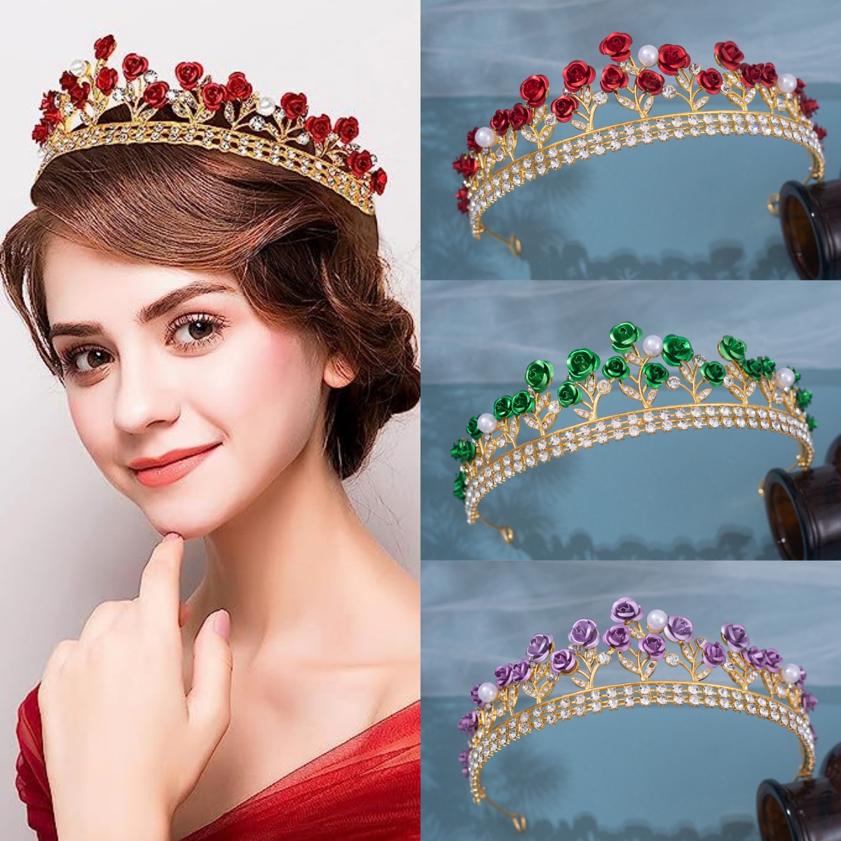 Baroque Ceramic Bridal Crown R - đánh giá và giá Women'S Hair Accessories Wedding