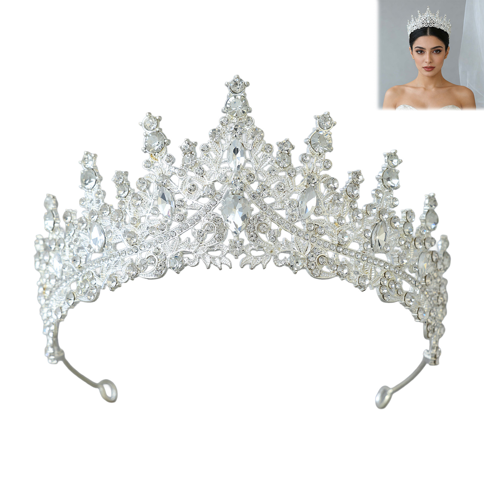 Bridal Headpiece Sparkling Rhi - đánh giá và giá Women'S Hair Accessories Wedding