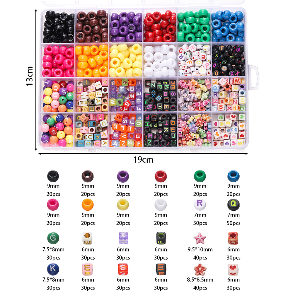 1 Box Colorful Acrylic Pony Be - đánh giá và giá Women Accessories Organizer