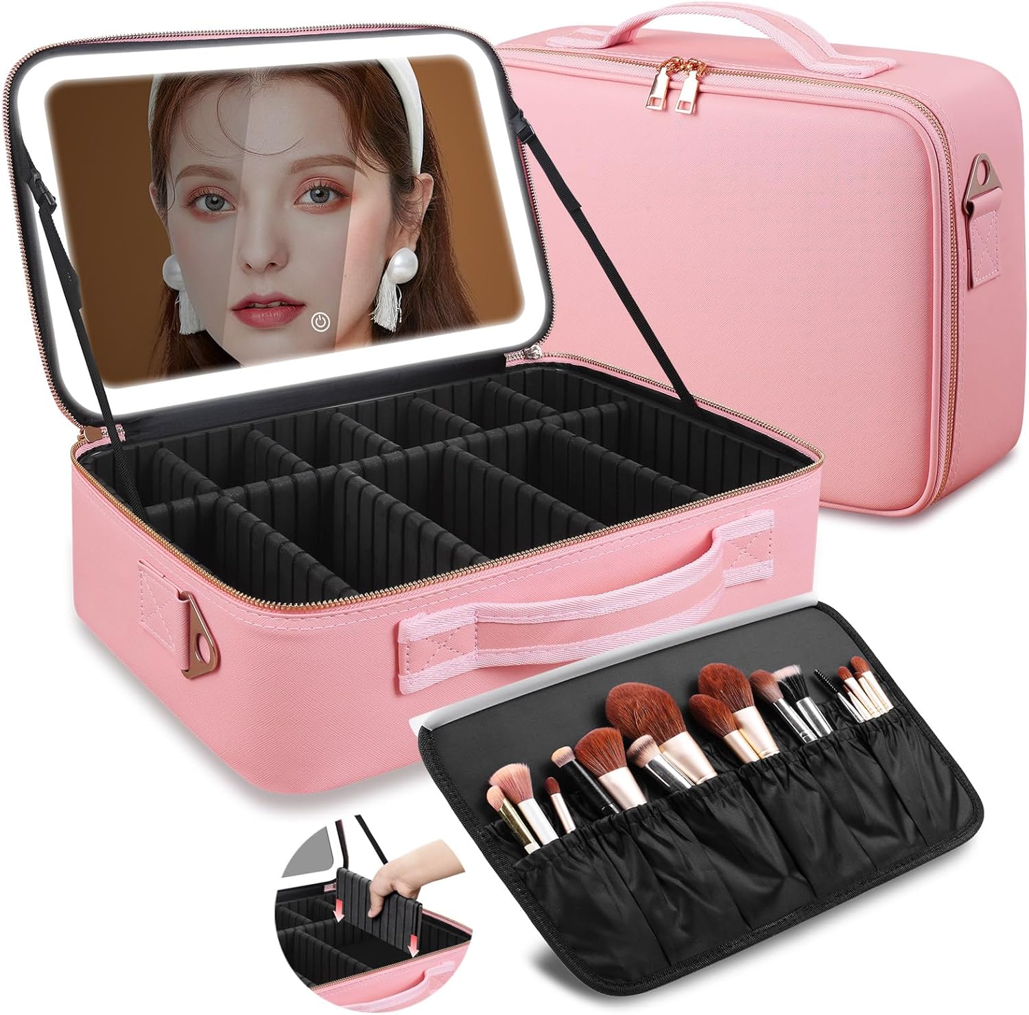 Large Capacity Makeup Bag 15'' - đánh giá và giá Women Accessories Organizer