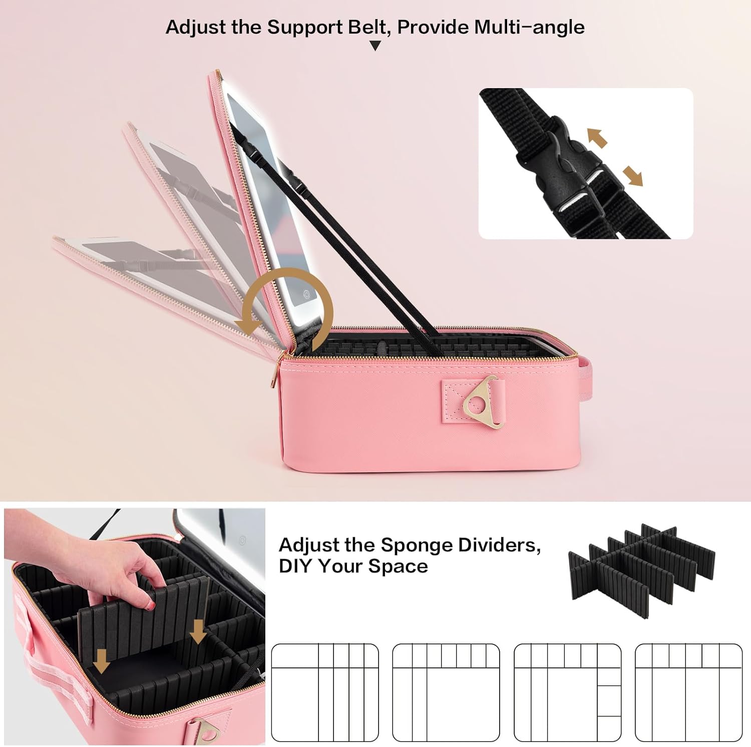 Large Capacity Makeup Bag 15'' - đánh giá và giá Women Accessories Organizer
