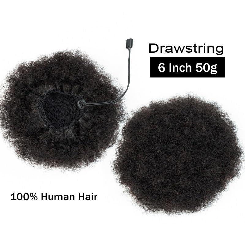 Afro Kinky Puffs 100% Human Ha - đánh giá và giá Women Accessories India